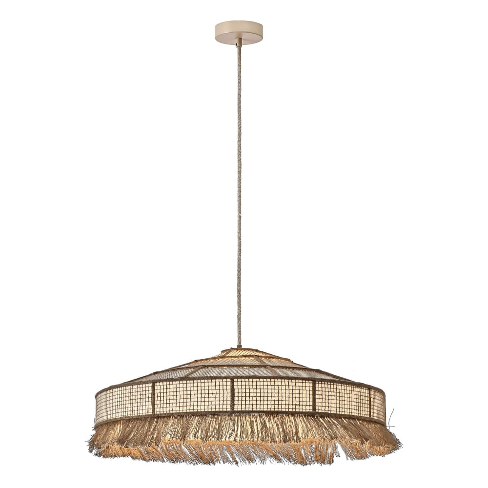 Plafonnier en fibre marron 80x80x110 cm — vue 4