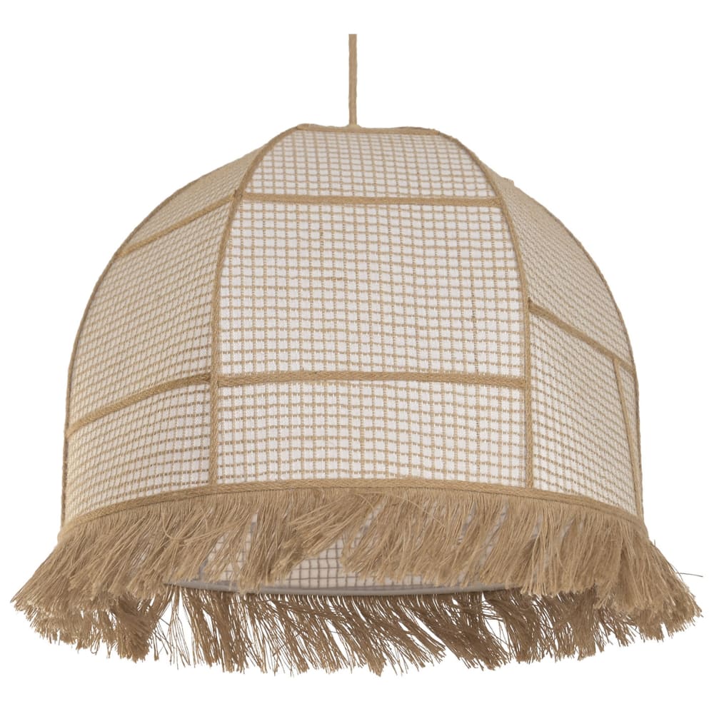 plafonnier en fibre marron