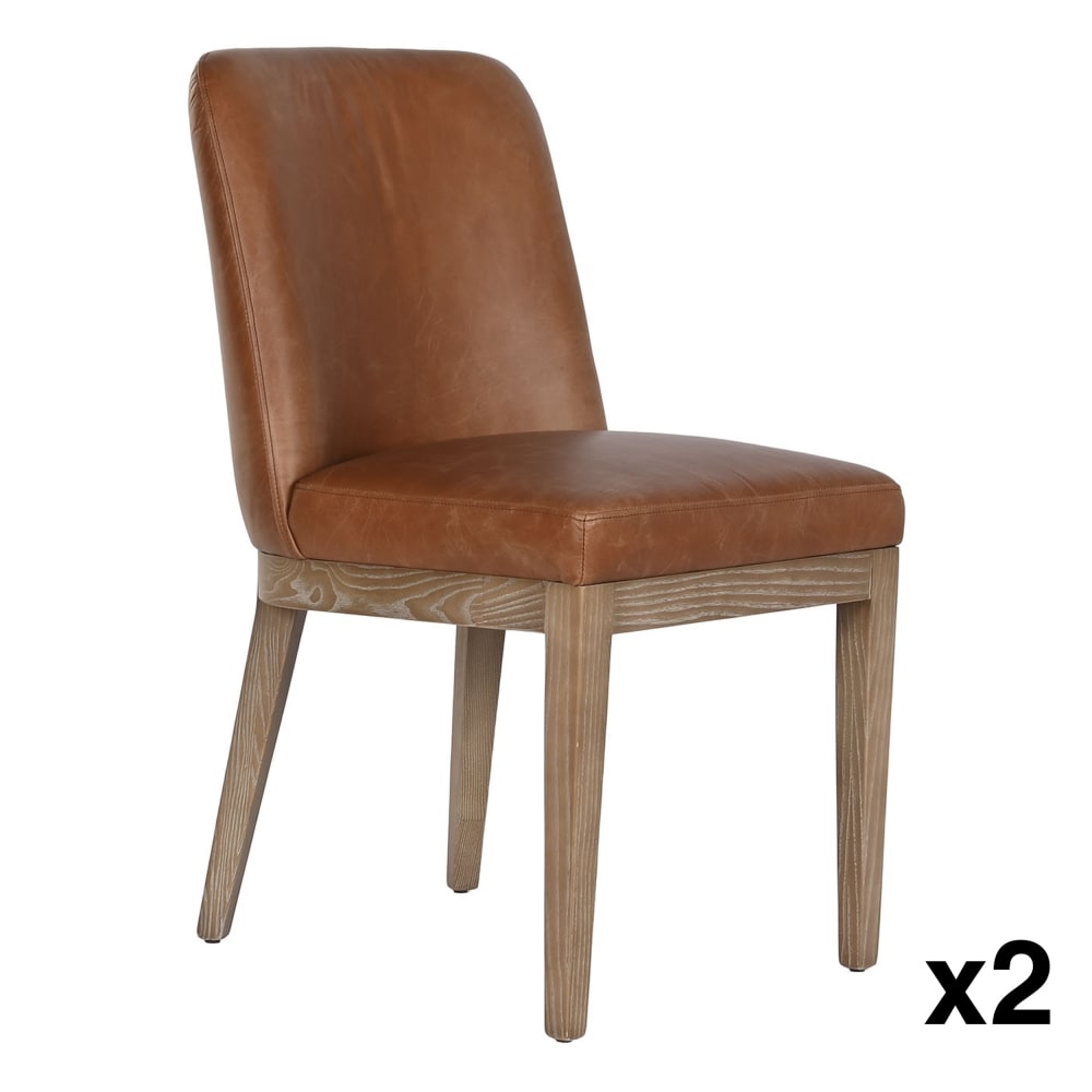 Lot 2 chaises en bois