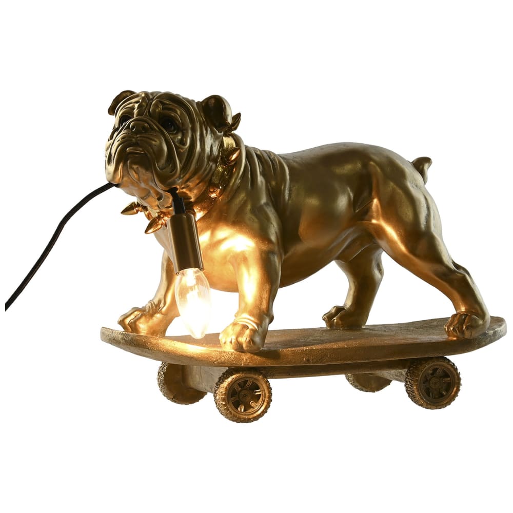 lampe bouledogue en résine
