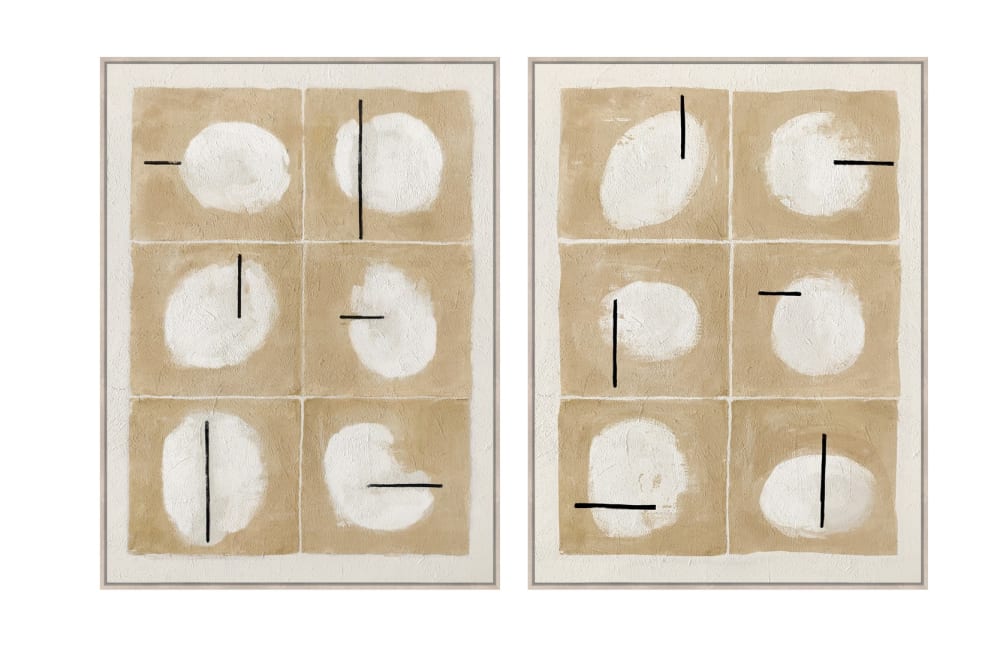 Lot 2 tableaux modernes