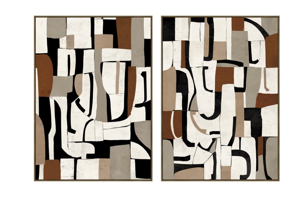Lot 2 tableaux abstraits
