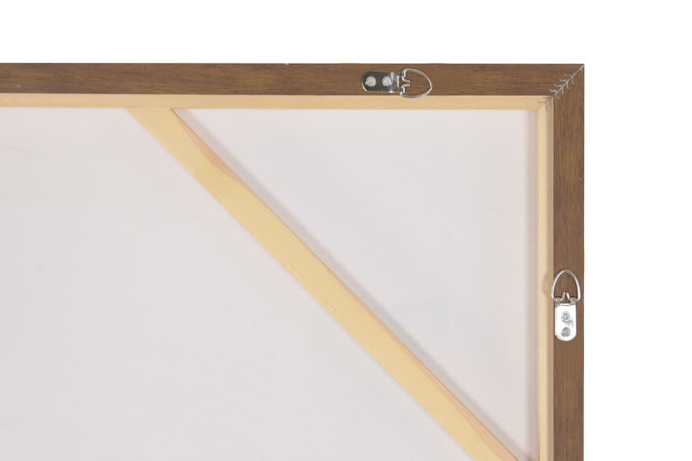 Lot 2 tableaux abstraits sur tissu multicolore 100x4x140 cm — vue 4