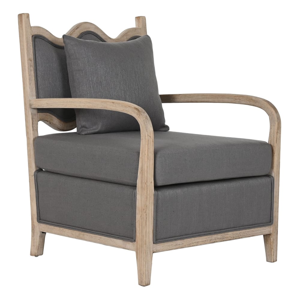 Fauteuil en sapin gris 70x73x88 cm