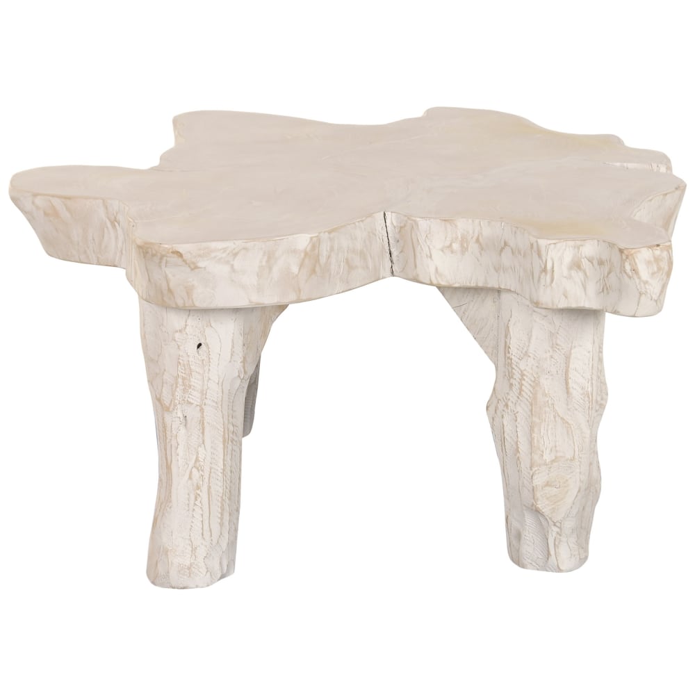 Table basse en bois racine - teck