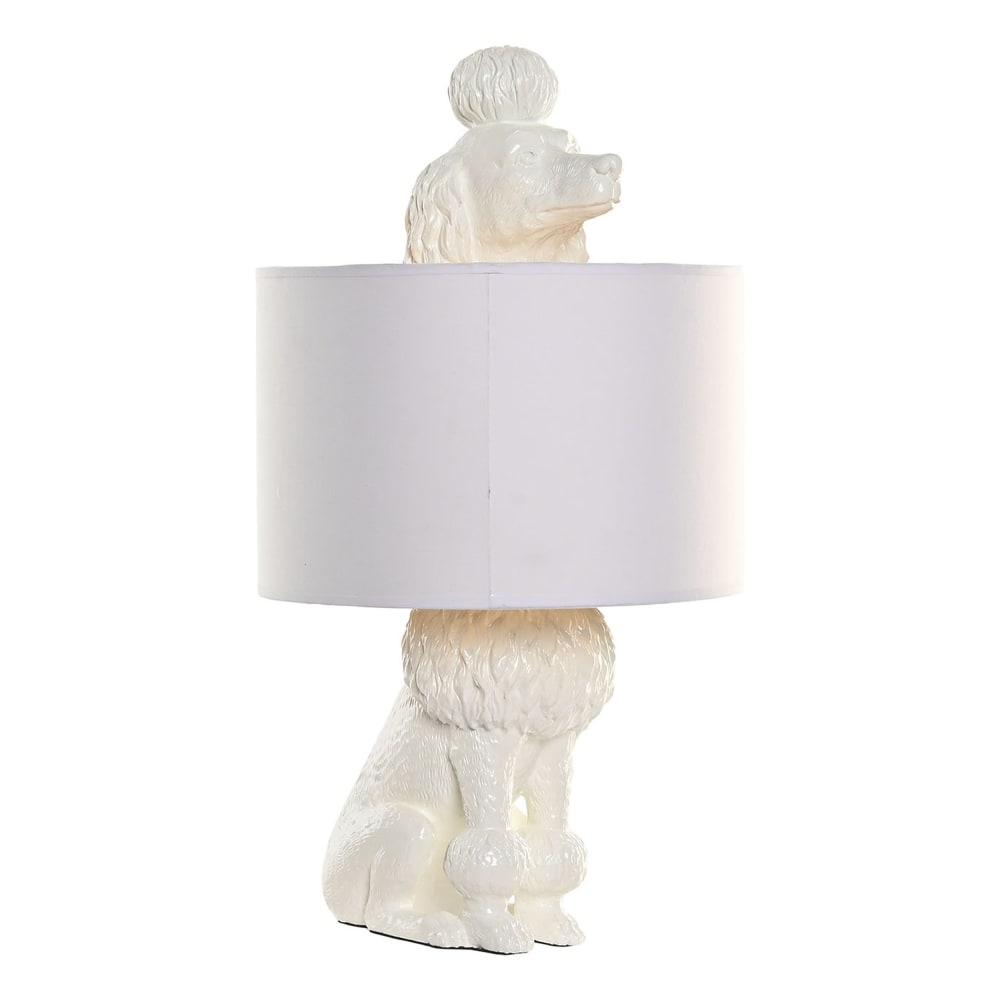lampe chien en résine