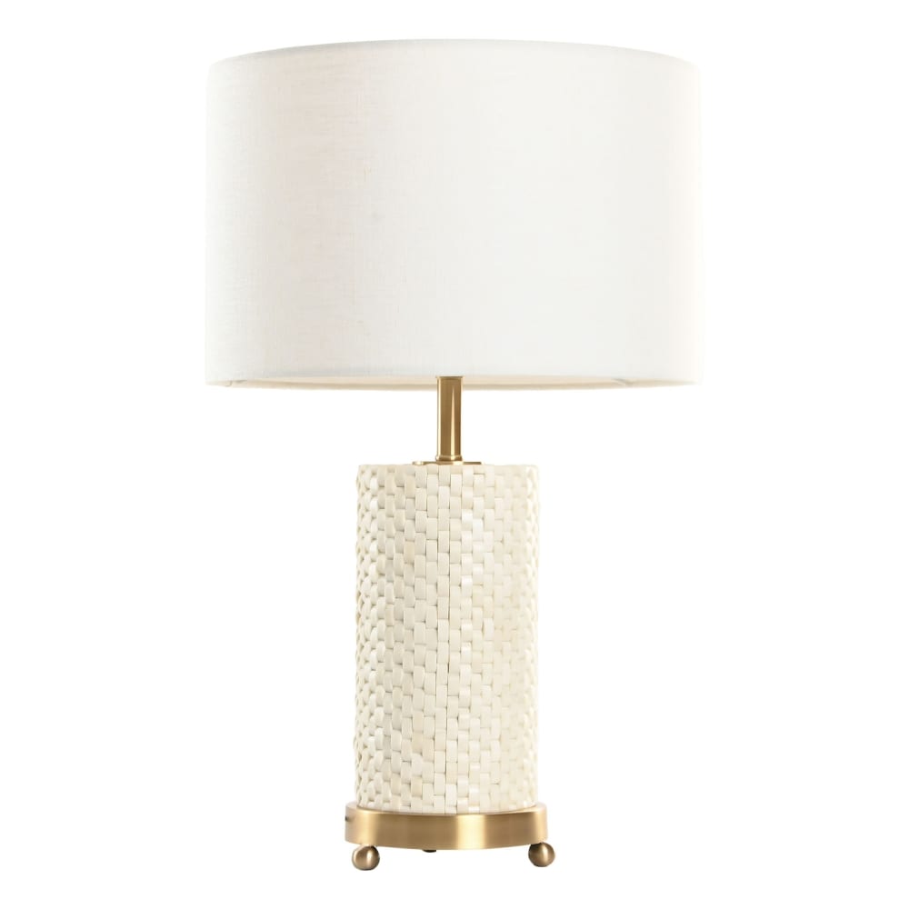 lampe en laiton blanc