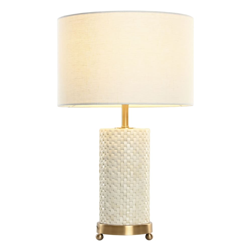 Lampe en laiton blanc 36x36x46 cm — vue 4