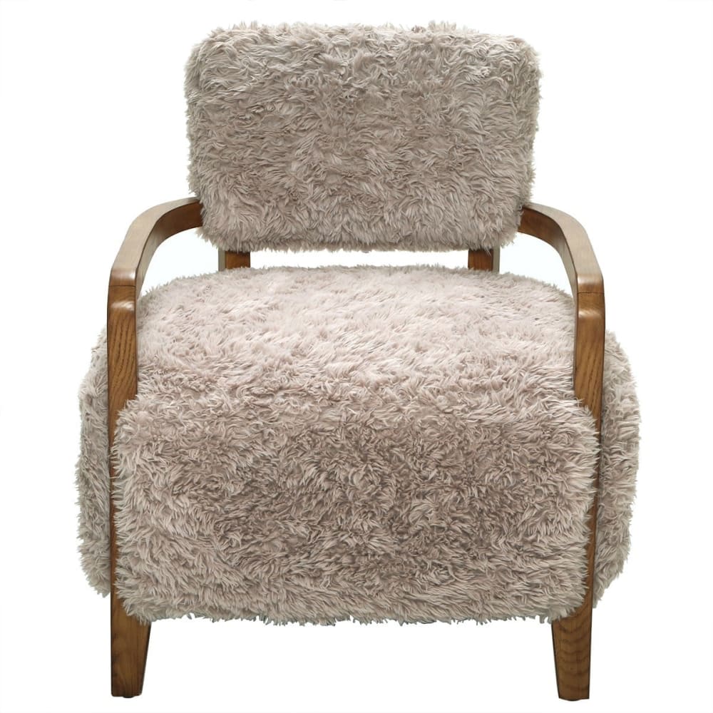 fauteuil en tissu beige