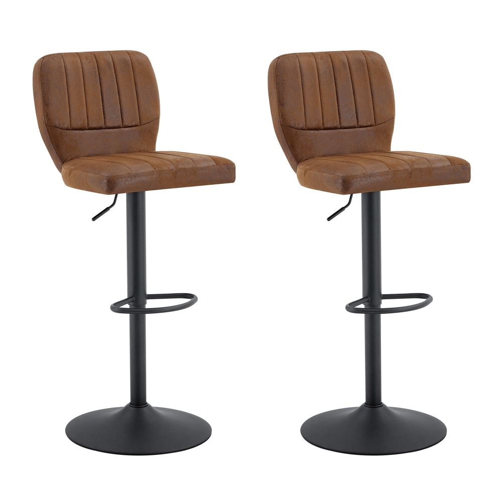 Lot 2 tabourets - suede