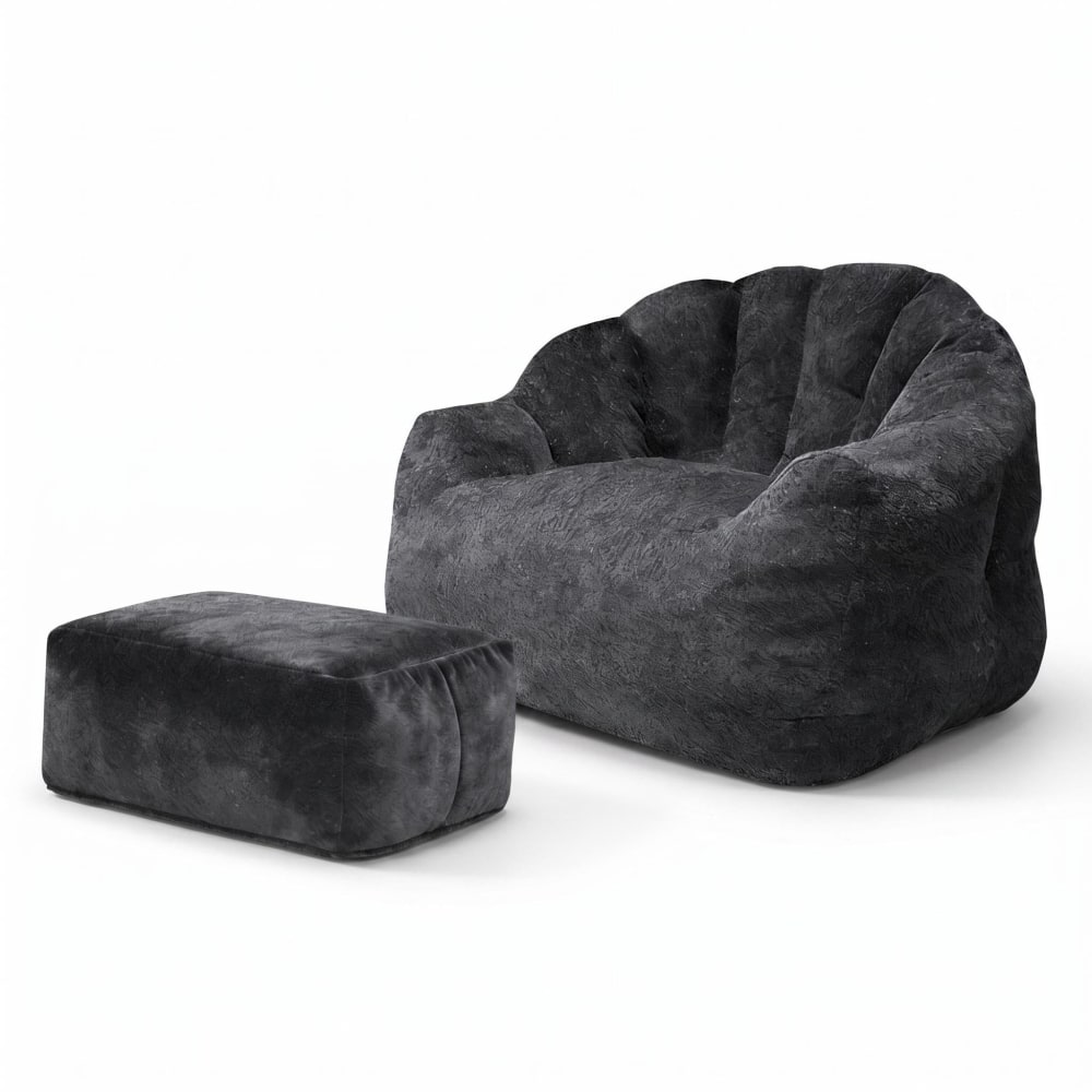 fauteuil rond matelassé