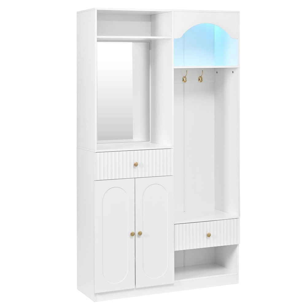 Vestiaires à l'entrée - miroir