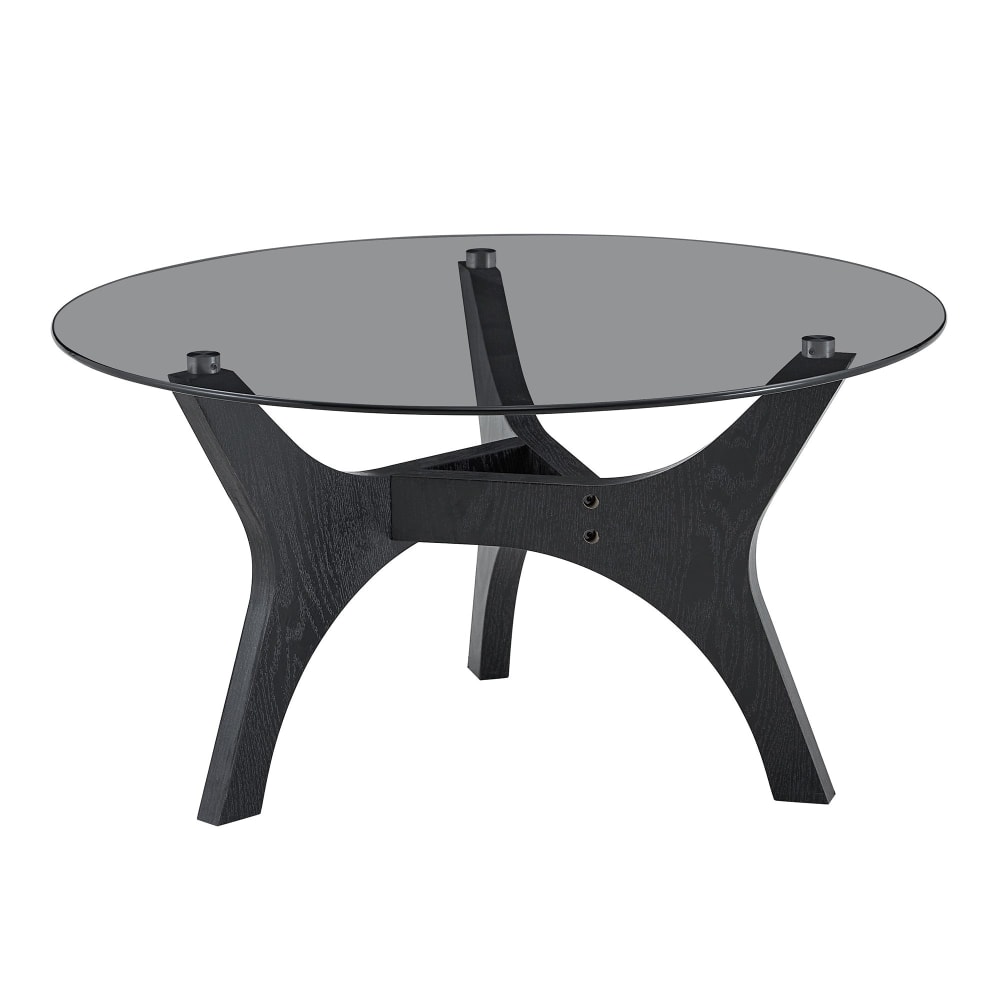 Table basse ronde en - verre