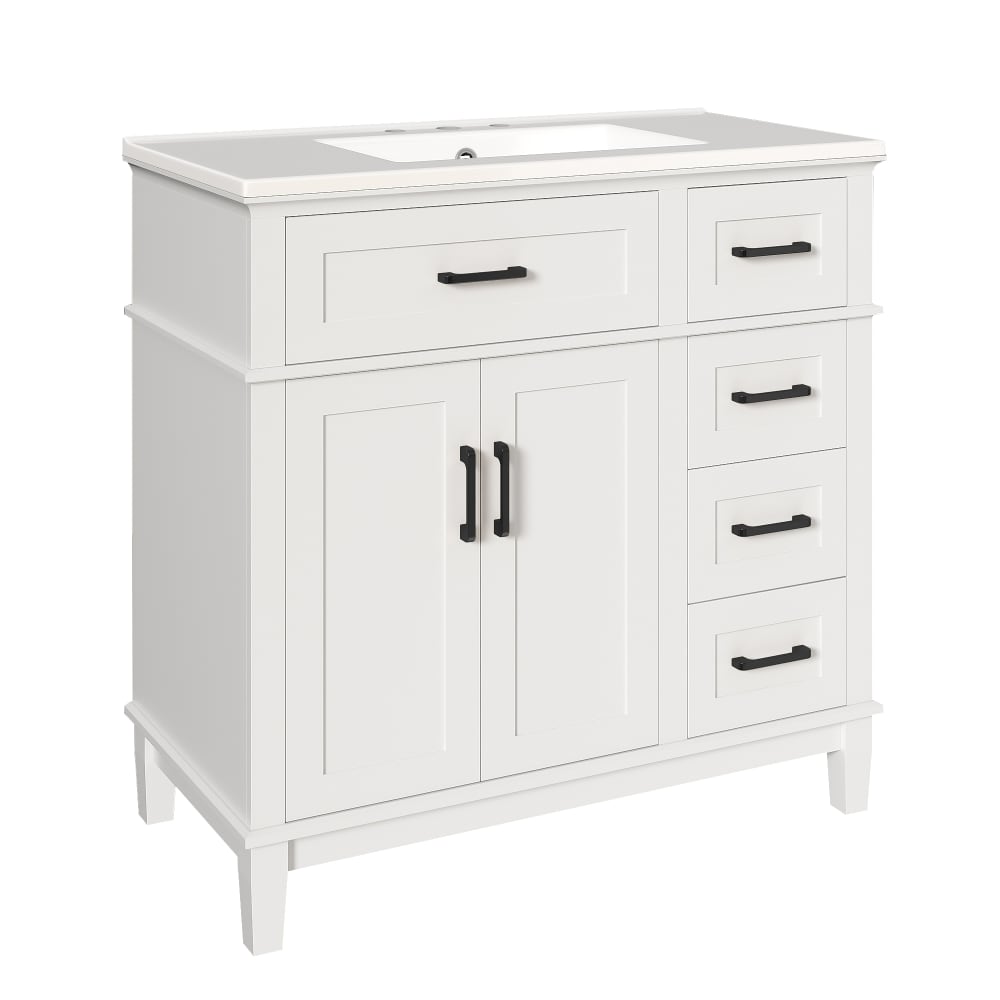 Meuble sous-vasque blanc