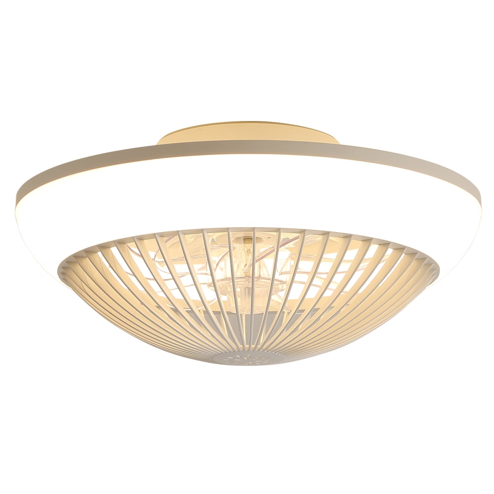 Urban Cocon Deckenventilator LED RGB dimmbar, 38 cm, Fernbedienung/App Weiß Pvc - Polyvinlychlorid
