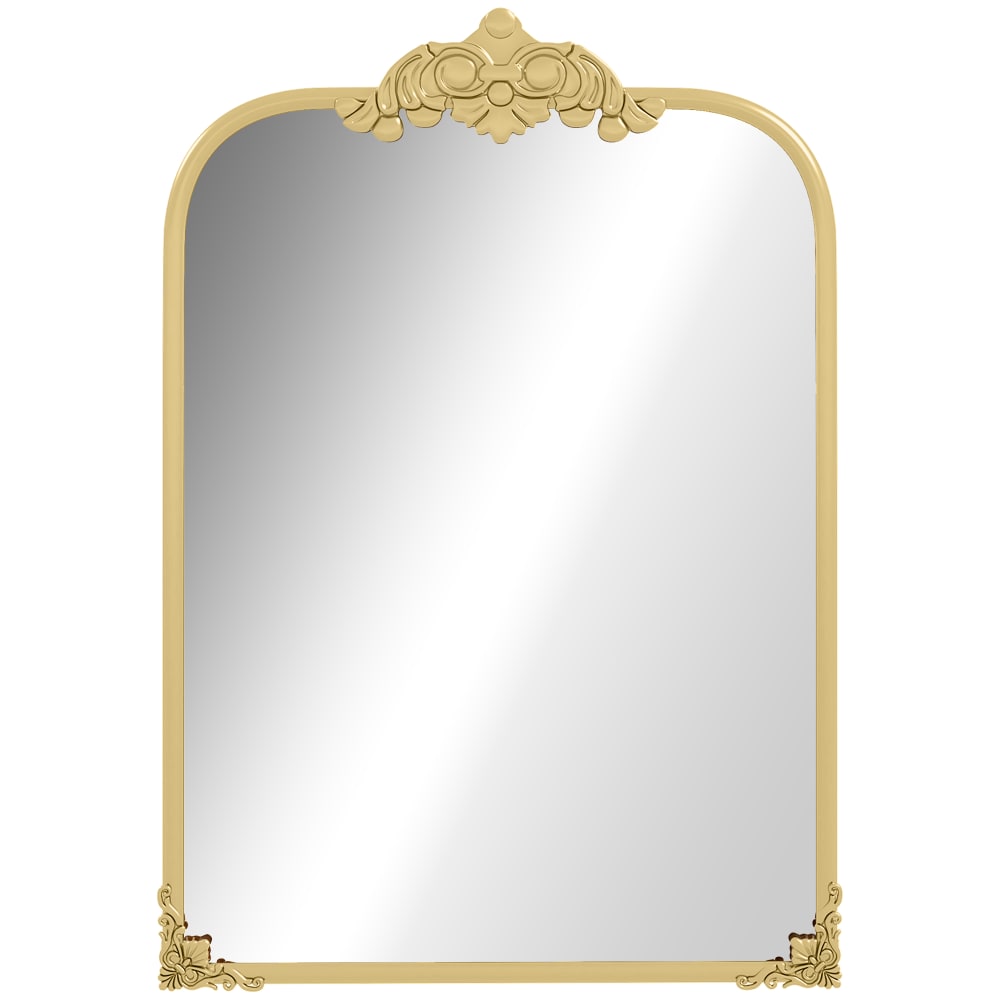 Urban Cocon Barocker Wandspiegel mit goldenem Metallrahmen, 87 x 60 cm - Glas