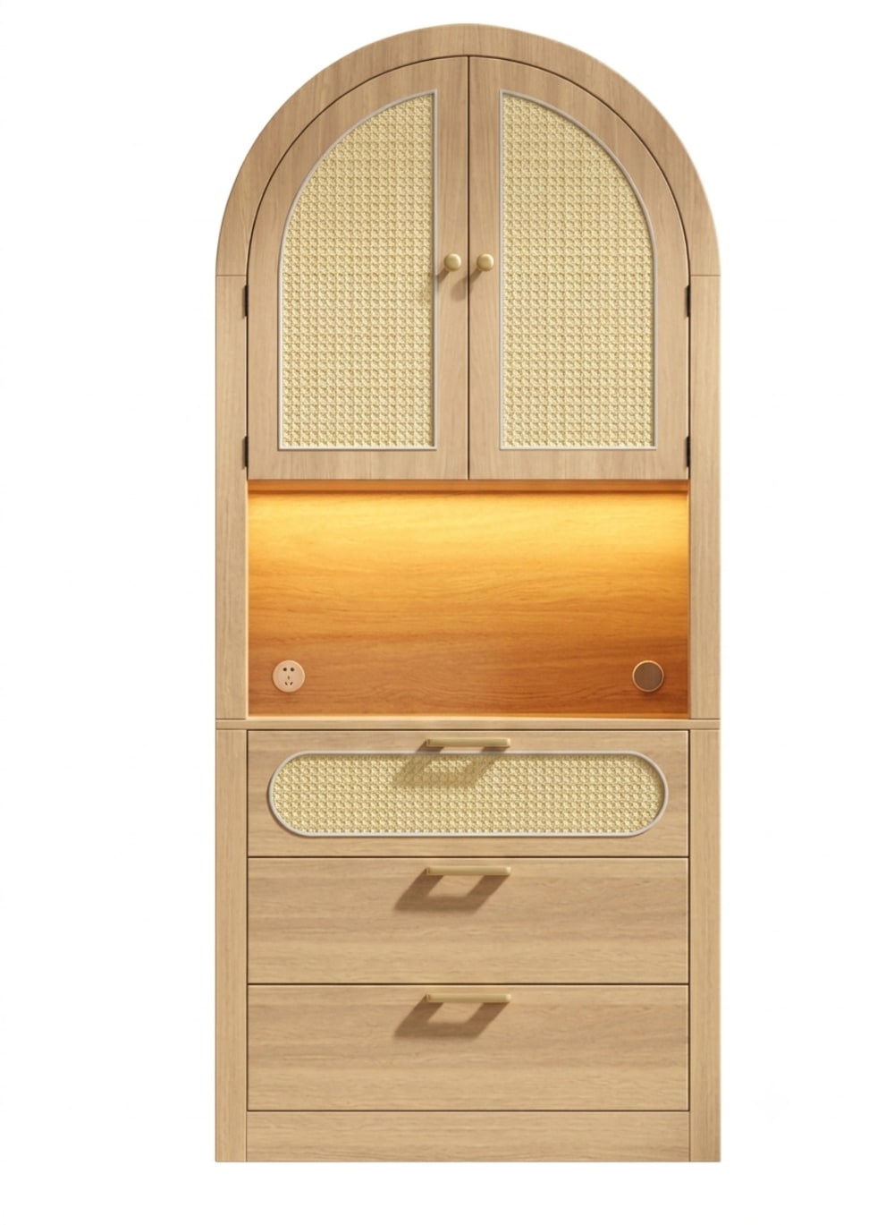 Armoire effet chêne