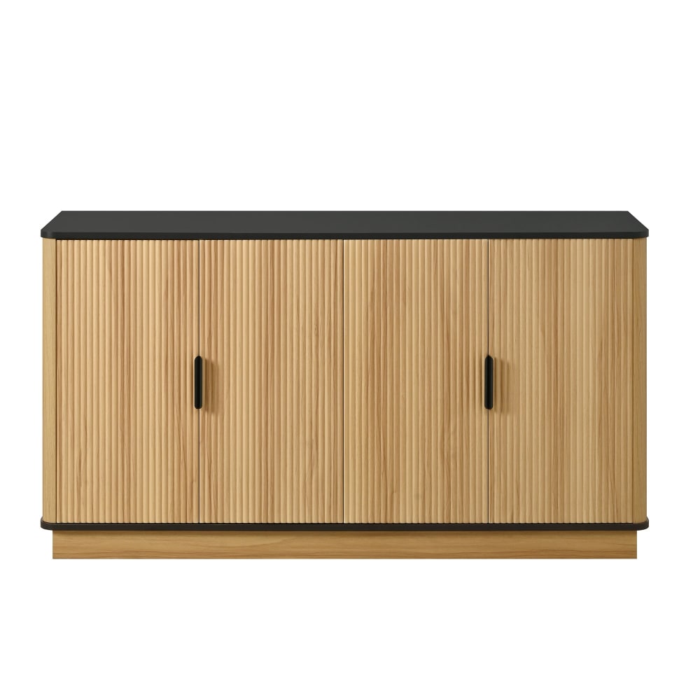 buffet effet bois 4 portes