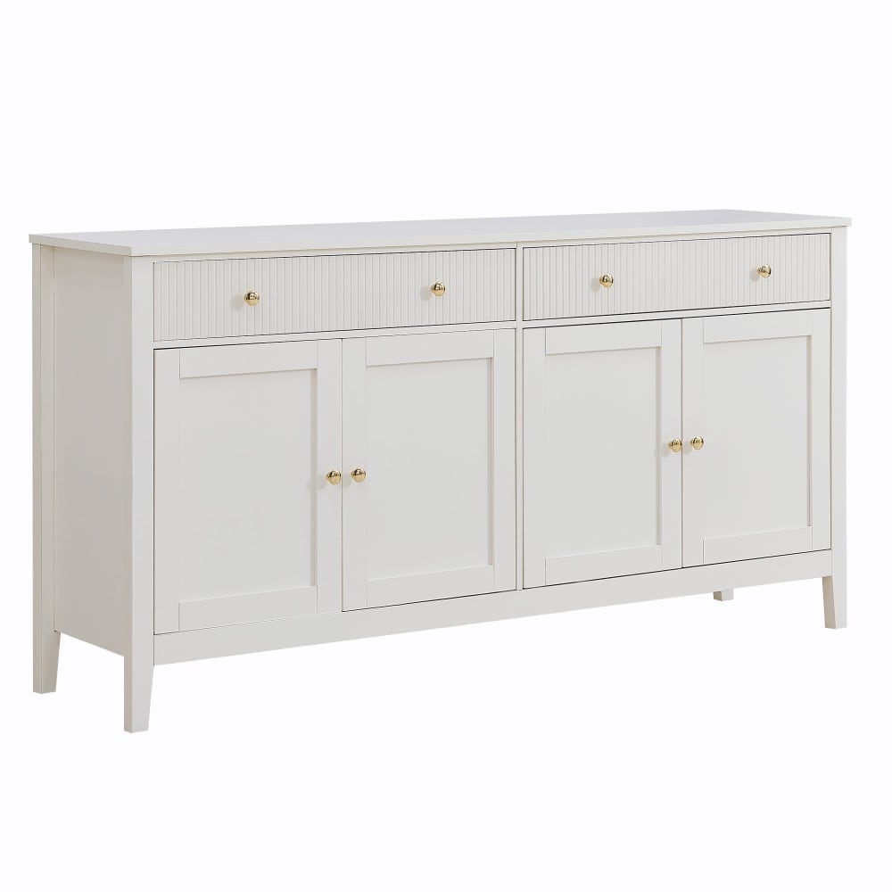 buffet blanc 2 tiroirs