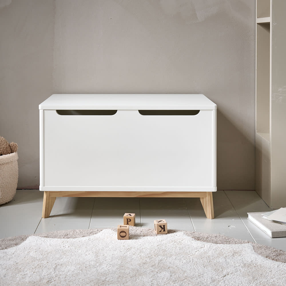 Coffre à jouet en mdf blanc (Petite Amélie) - Image 2