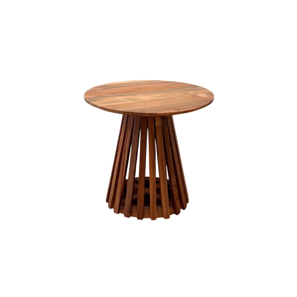 Table d'appoint ronde - teck