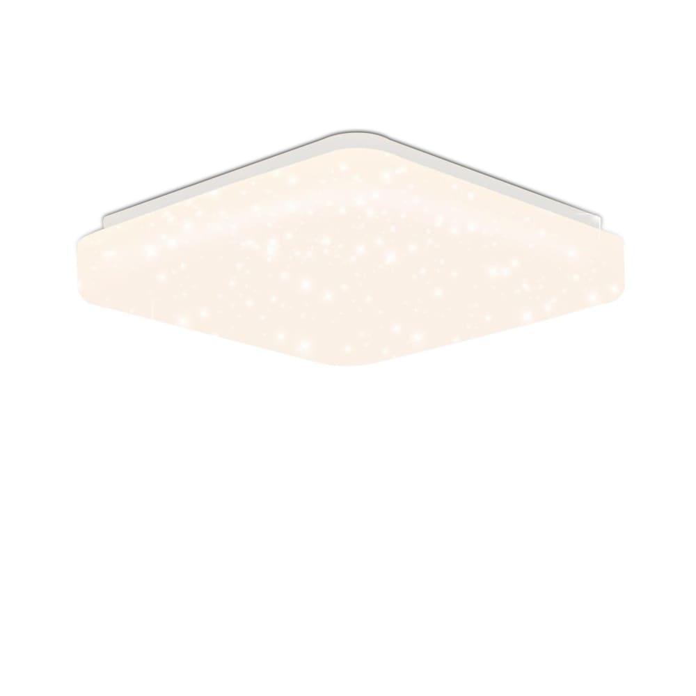 Plafonnier fer blanc 21x21x6cm led 15w