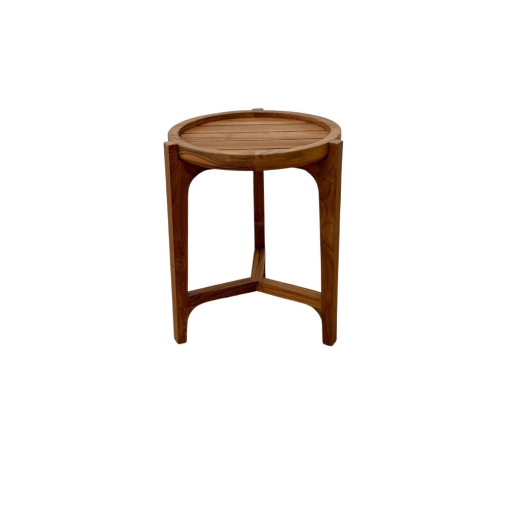 Table d'appoint ronde - teck