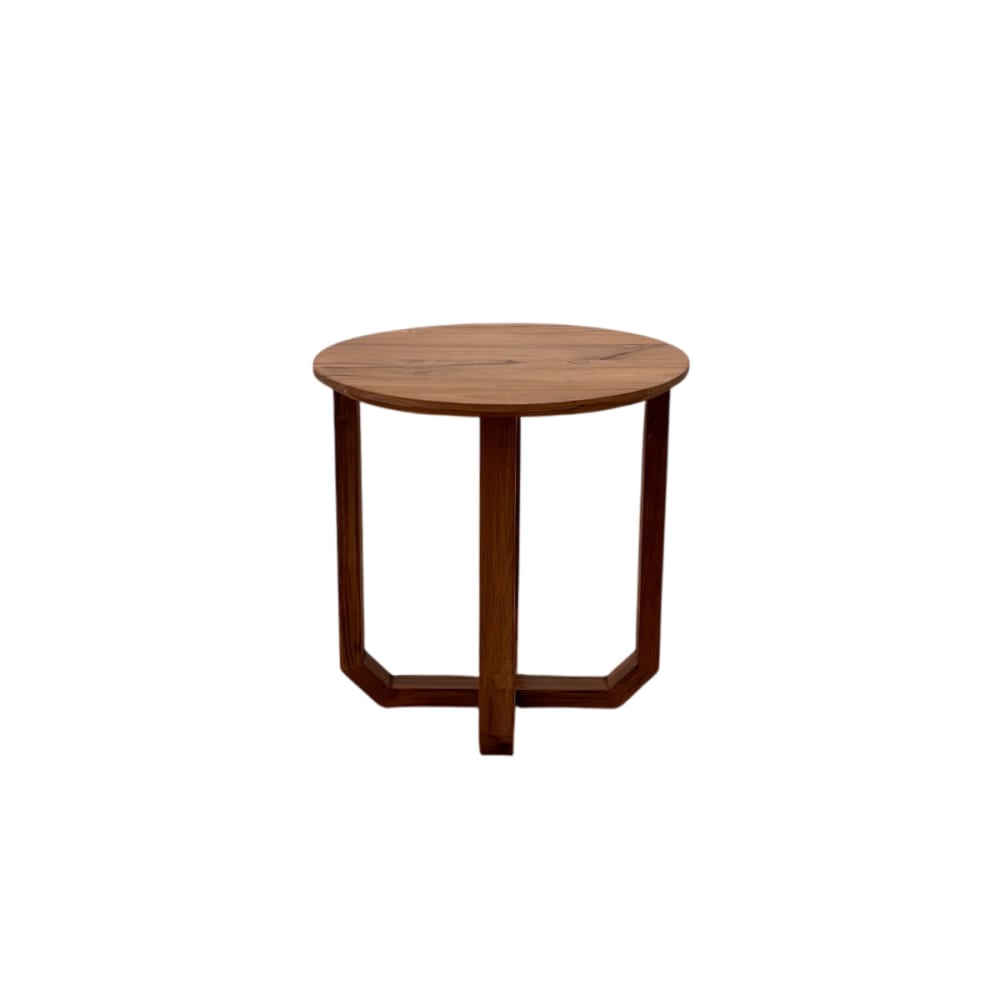 Table d'appoint ronde - teck