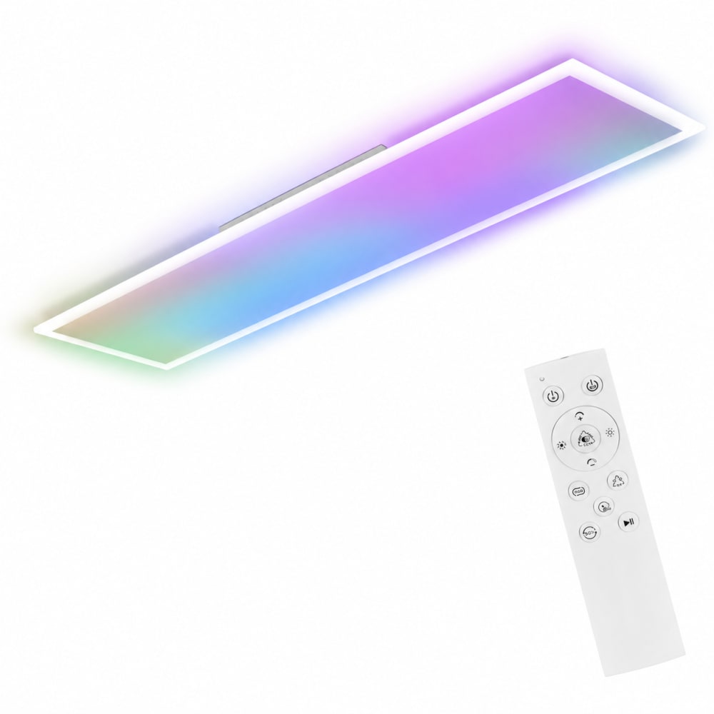 ZMH Deckenleuchte eisen 29.5x119.5x5.6cm weiß LED 39W style modern - Metall