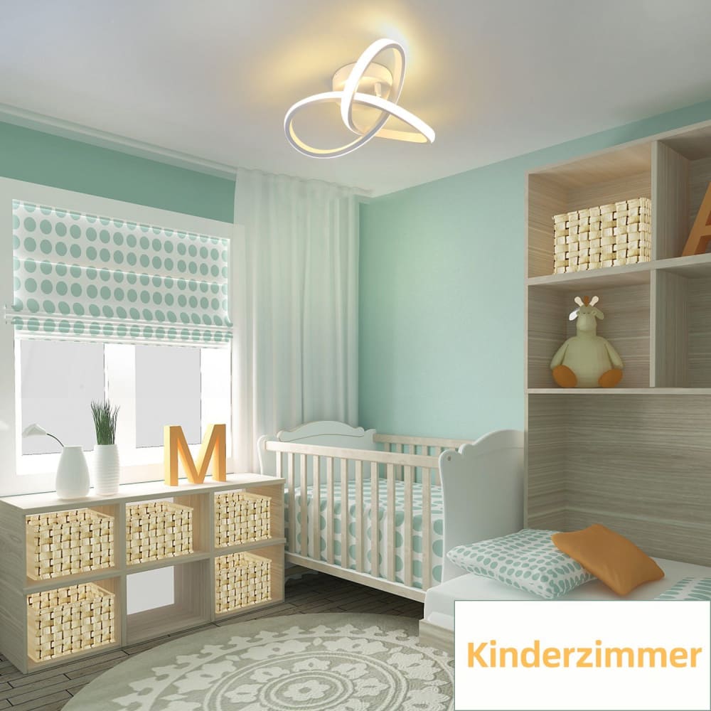 Plafonnier fer blanc 24x24x12cm led 17w — vue 4