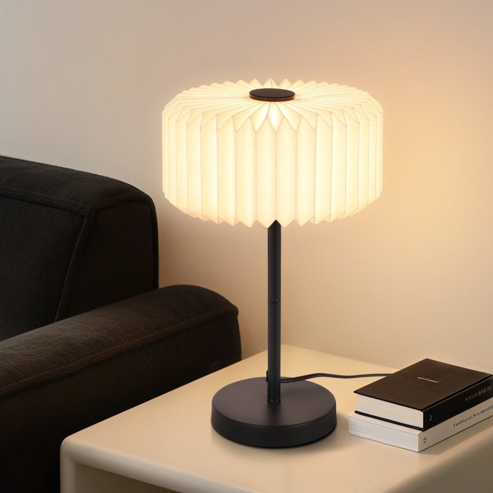 Lampe de table fer blanc 24x24x40.2cm g9 — vue 3