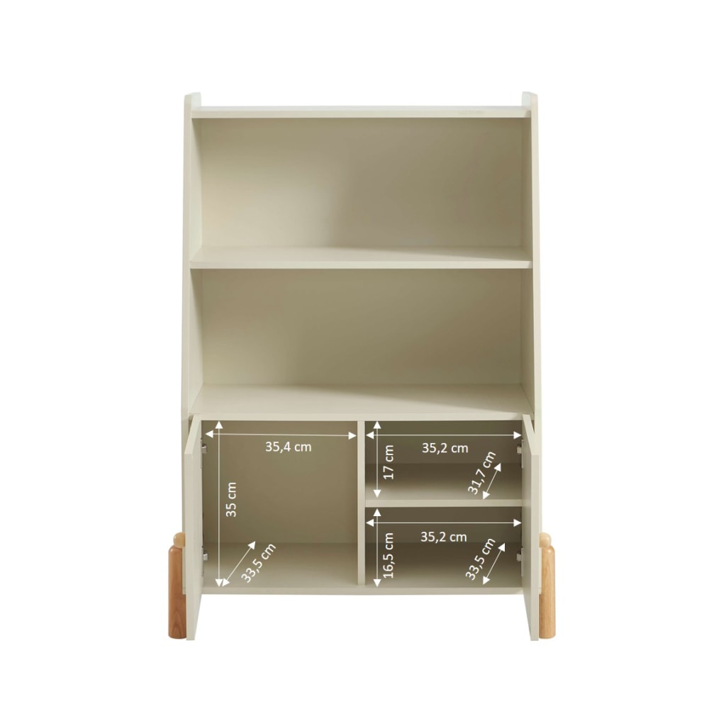 Bibliothèque enfant beige 81,5x114cm (Baita) - Image 2