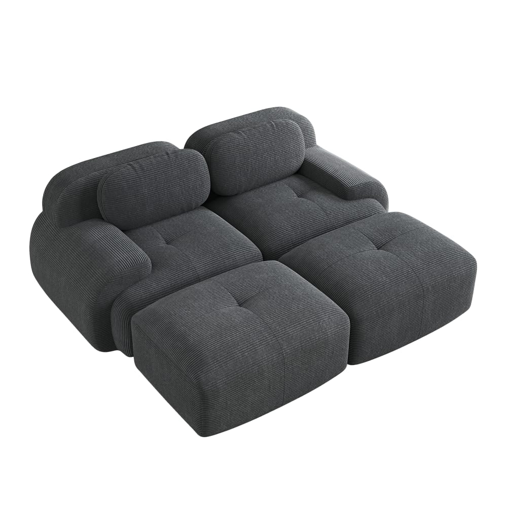 Canapé modulable 2 places, - base
