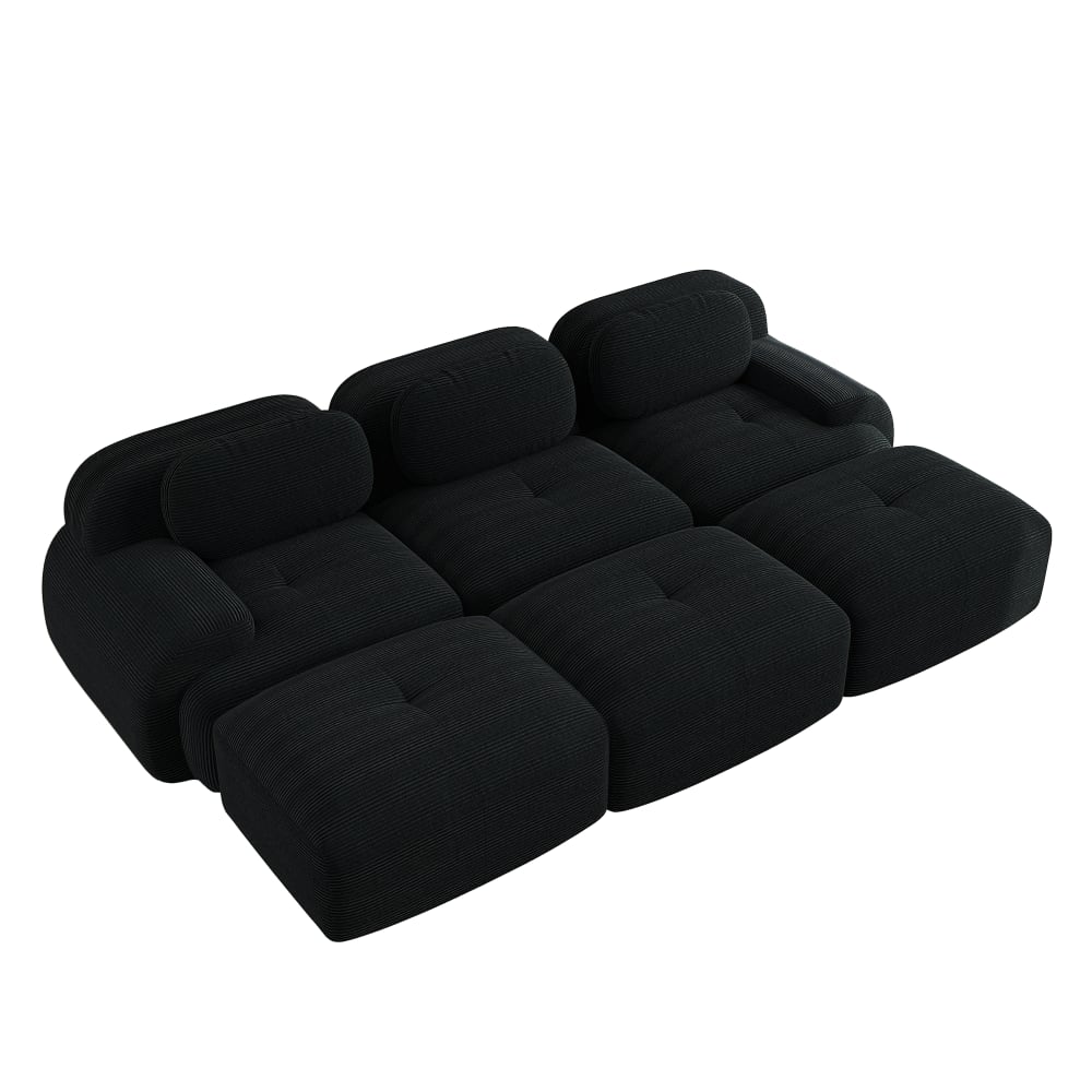 Canapé modulable 3 places, - base