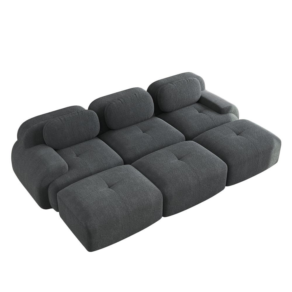 Canapé modulable 3 places, - base