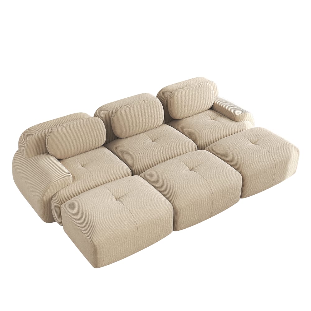 Canapé modulable 3 places, - base