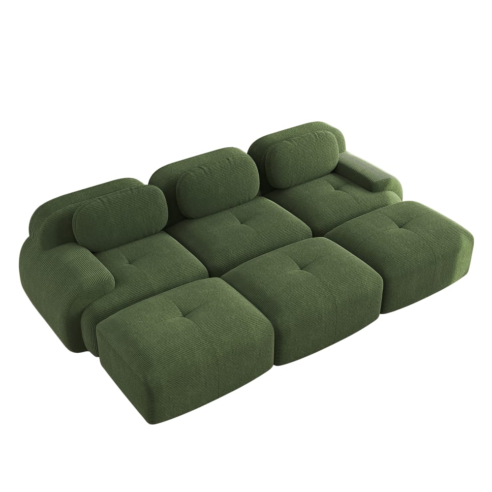 Canapé modulable 3 places, - base