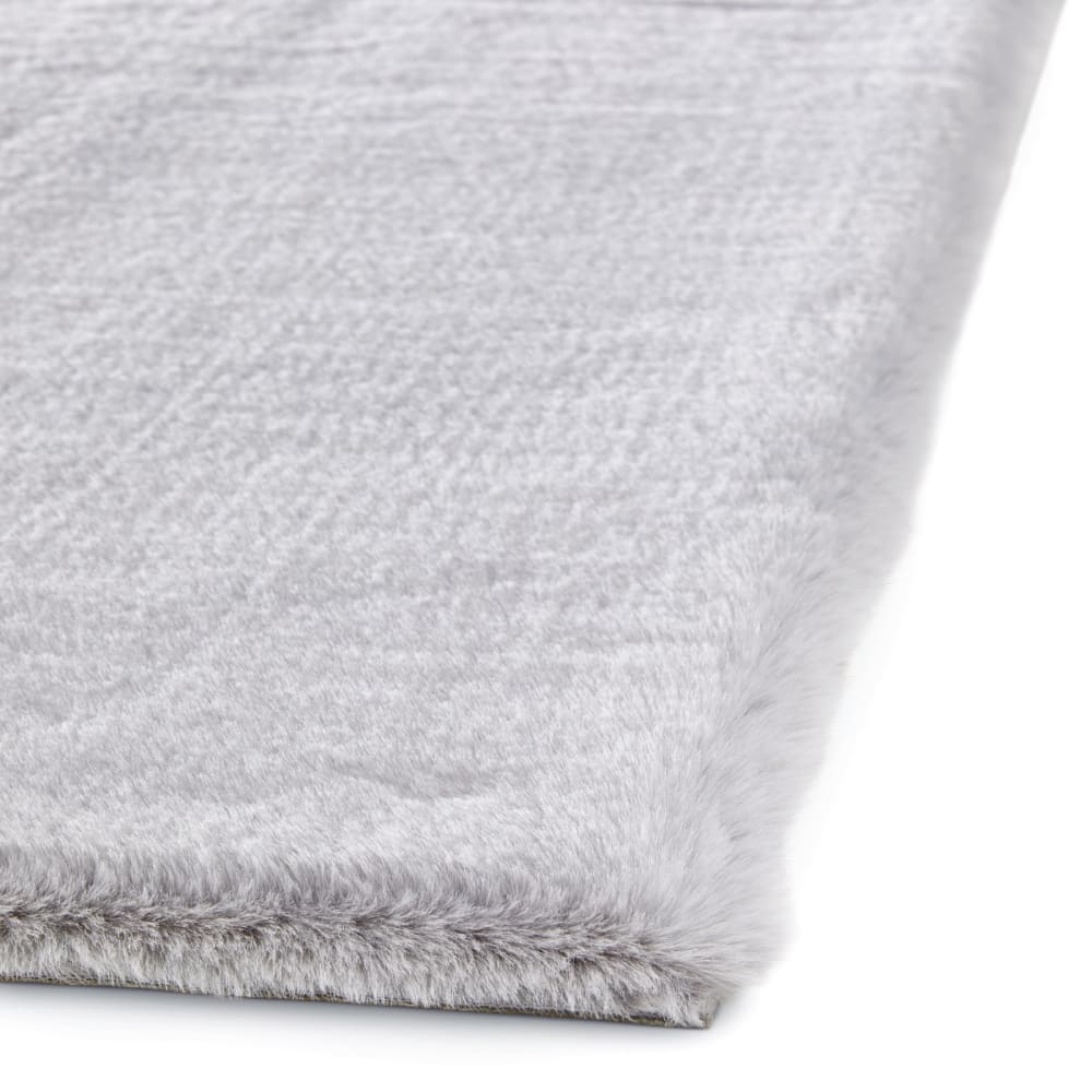 Tapis imitation fourrure extra-doux gris clair 120x160 — vue 4