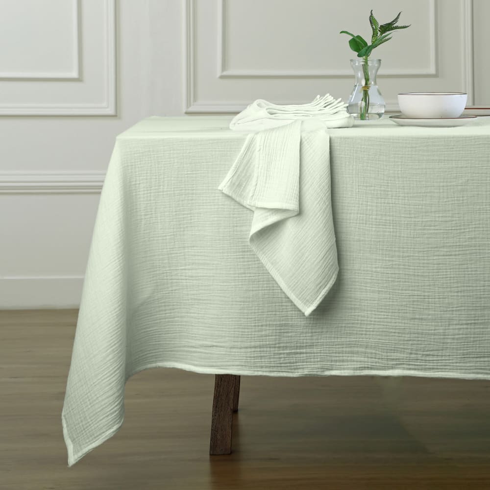 Tischdeckenset mit 4 Servietten aus Baumwolle 150x250 - Maisons