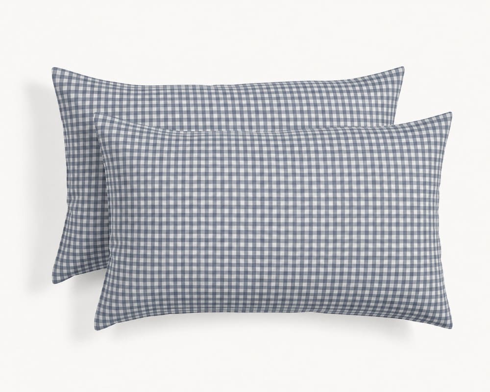 Febronie 2er set Kissenbezüge aus Baumwolle stürmisches blau style classic chic Öko-Tex Zertifikat - Baumwolle