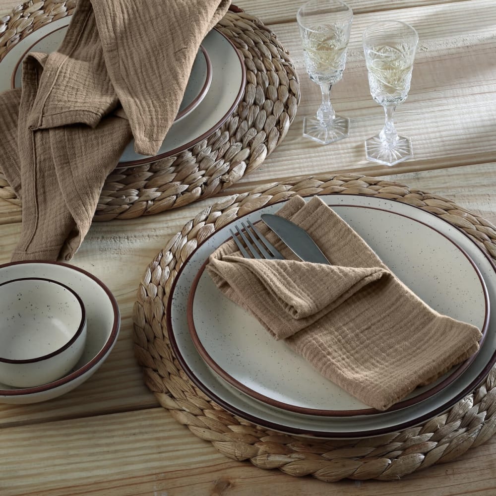 4er-set Stoffservietten aus Baumwolle 40x40 - Maisons Du Monde