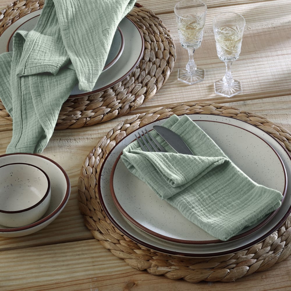 4er-set Stoffservietten aus Baumwolle 40x40 - Maisons Du Monde