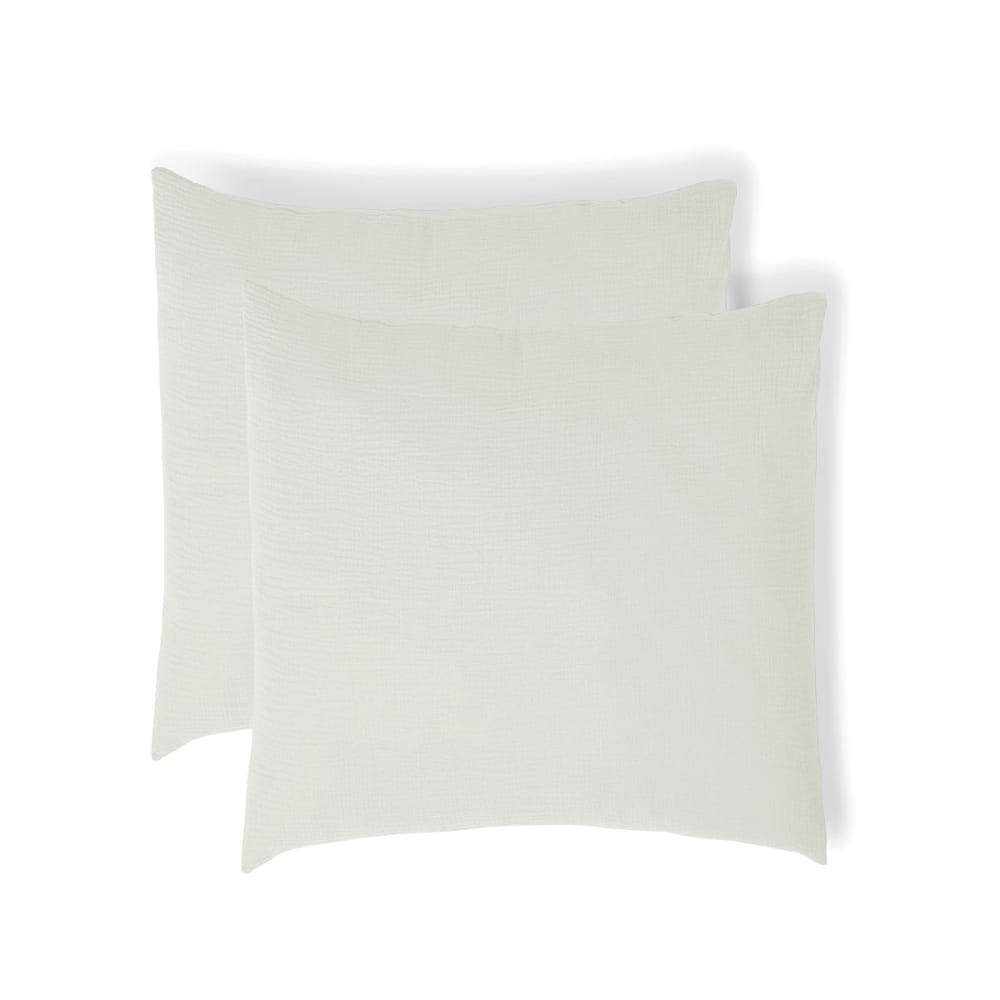 Febronie 2er set Kissenbezüge aus Baumwolle weiß style classic chic Öko-Tex Zertifikat - Baumwolle