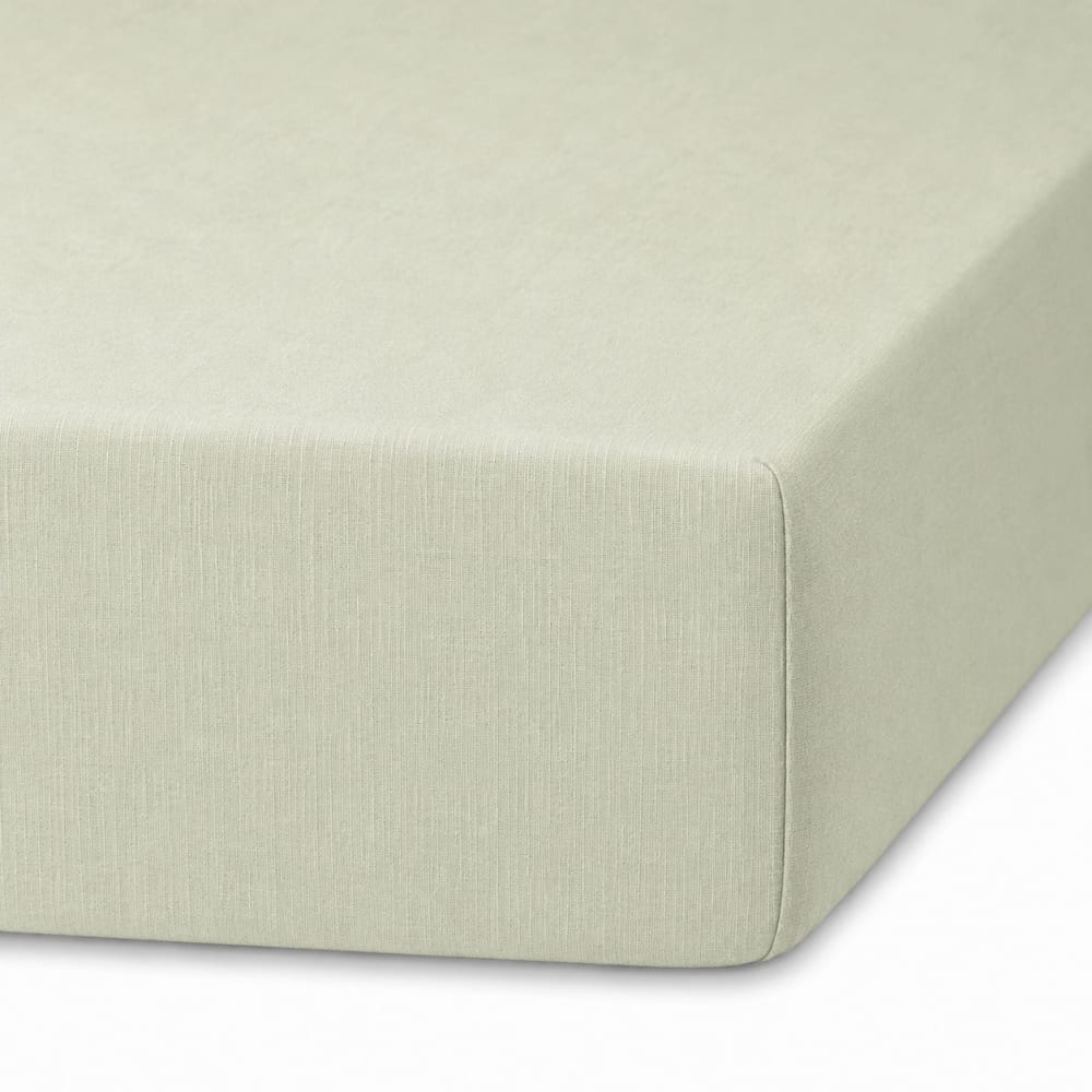 drap housse lin lavé