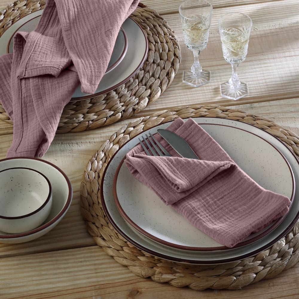 4er-set Stoffservietten aus Baumwolle 40x40 - Maisons Du Monde