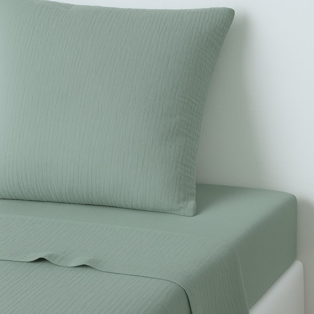 Drap plat gaze de coton