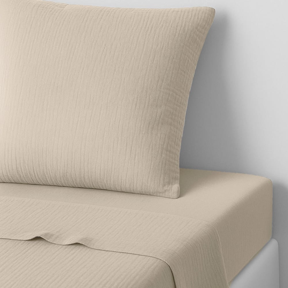 Drap plat gaze de coton