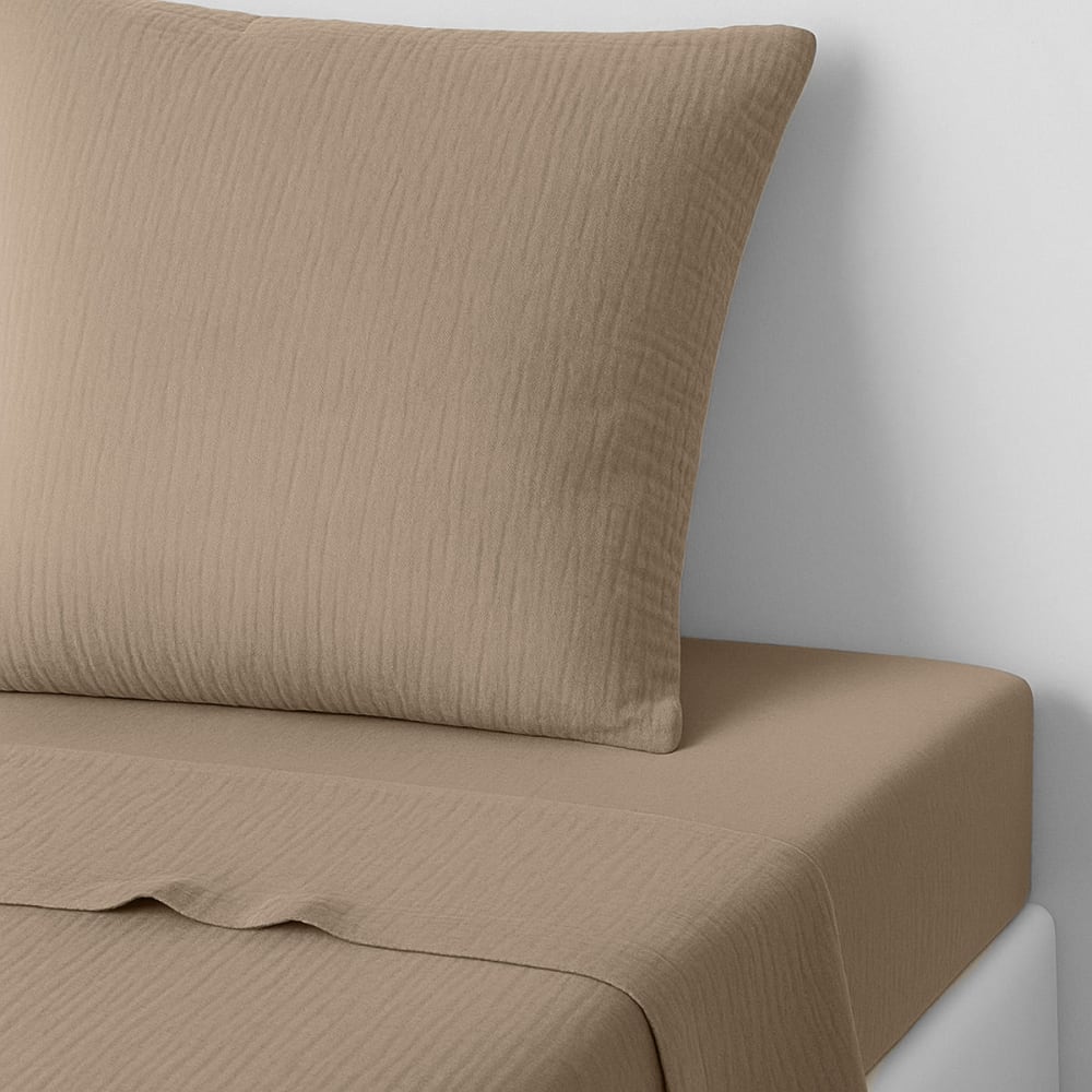 Drap plat gaze de coton