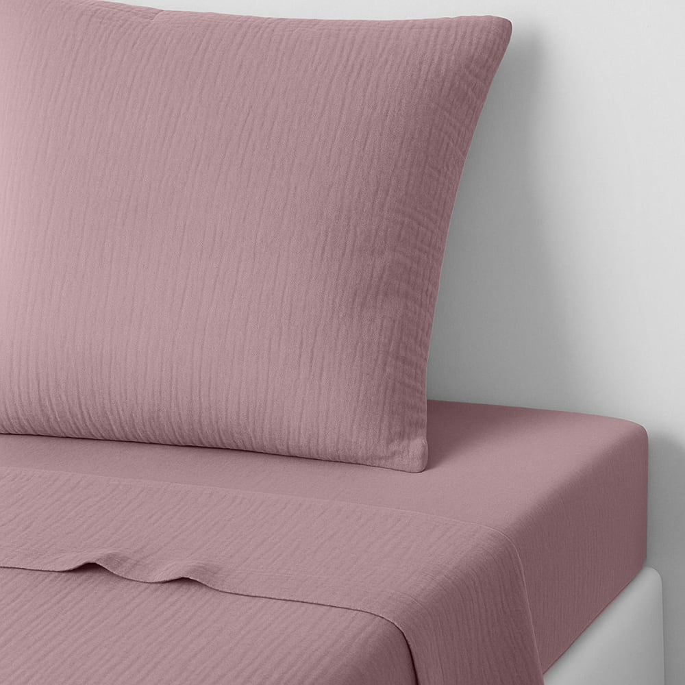 Drap plat gaze de coton