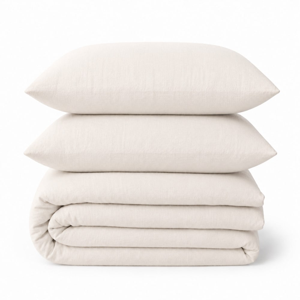 Bettwäsche-set (65x65) aus Leinen hellbeige - Maisons Du Monde
